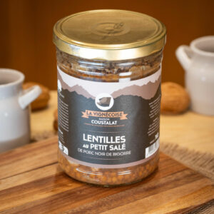 Lentilles au Petit salé de porc noir de Bigorre 760gr