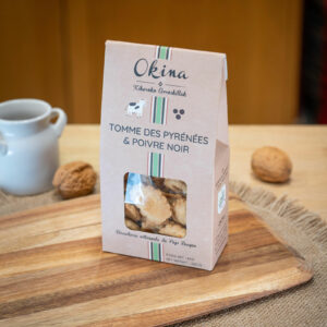 Biscuits tomme des pyrenees poivre noir 80gr